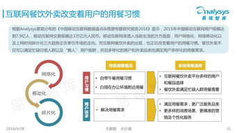 易观智库 2016中国互联网餐饮外卖市场白领用户画像